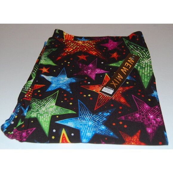 Extra‎ Plus Size Women Buttery Soft Glitter Star Leggings - Picture 2 of 6